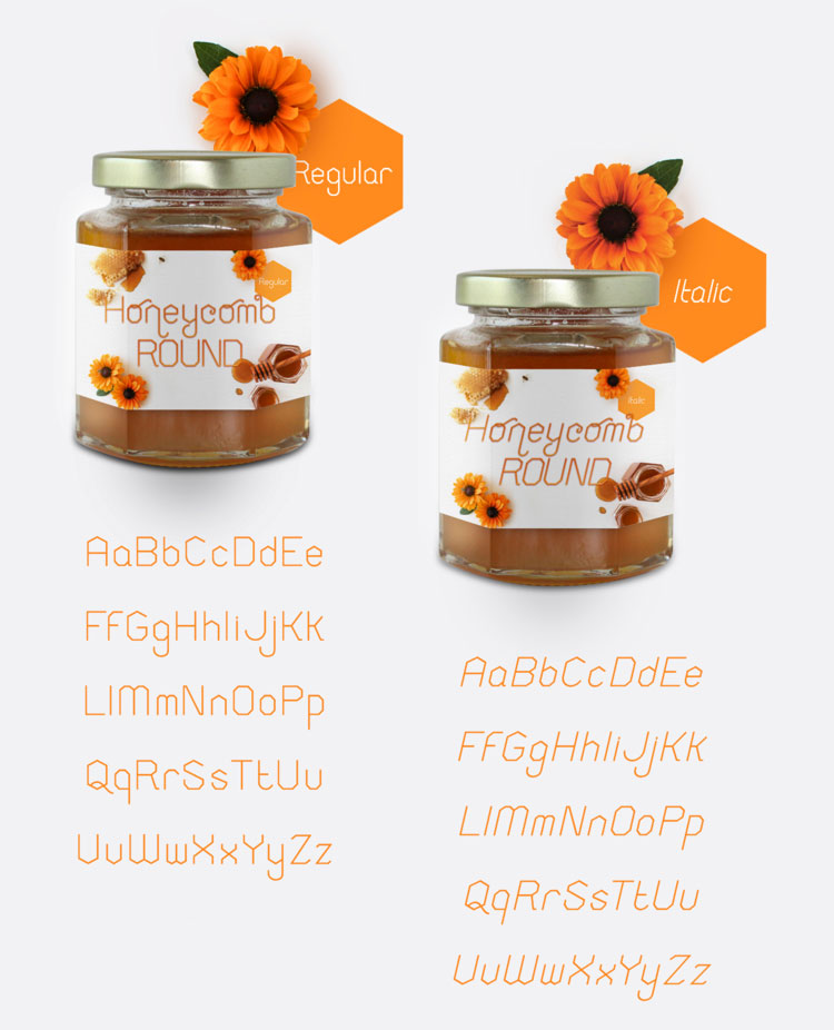 Honeycomb Free Display Font