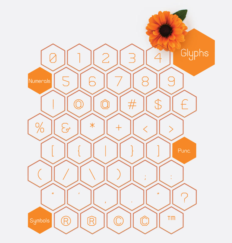Honeycomb Free Display Font