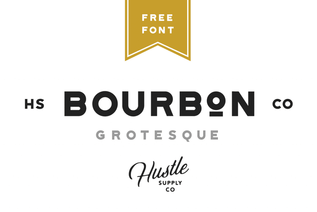 Bourbon Grotesque Free Font Pixlov