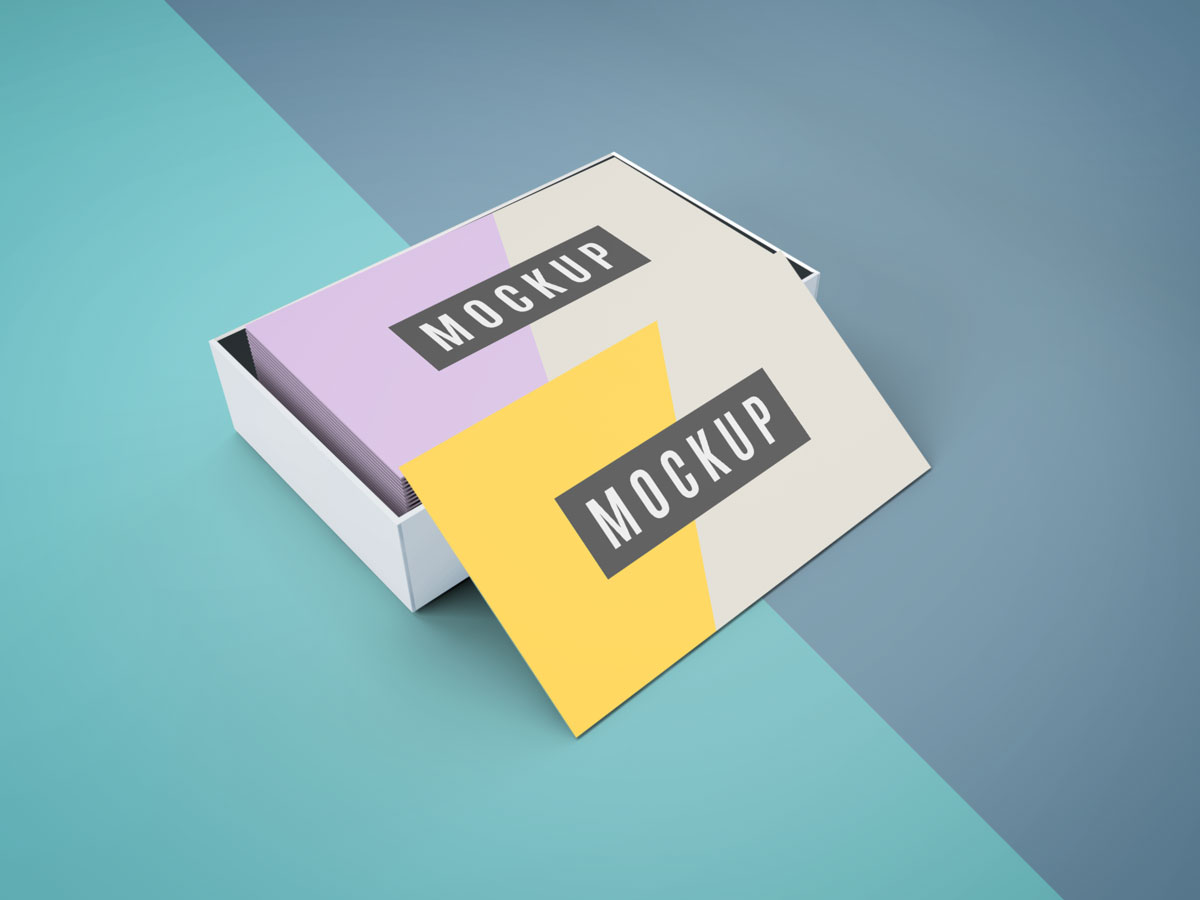 Download Free Business Card In Binder Clip Mockup Pixlov