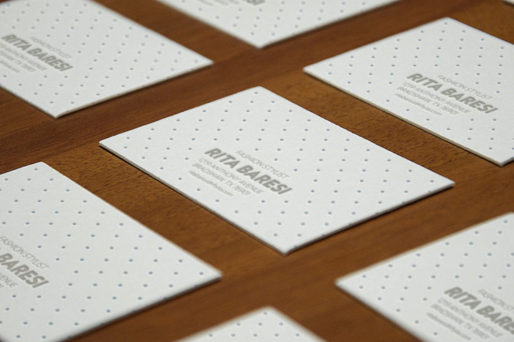 Letterpress B-Cards Perspective MockUp
