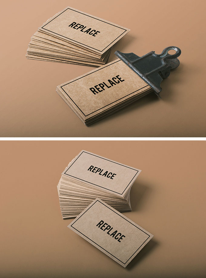 2 Business Card Mock-ups