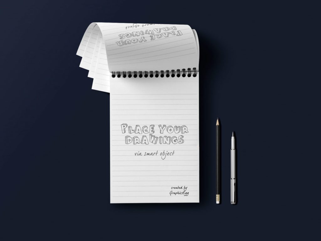 Notepad Mockup Free Download