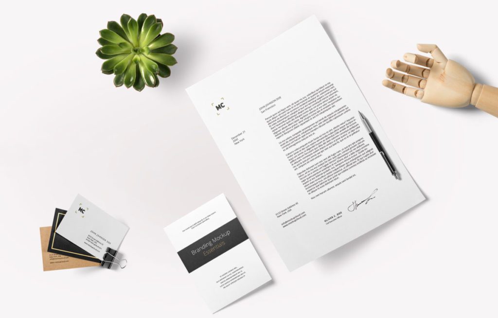 Download Free Branding Mockup Scene | Pixlov